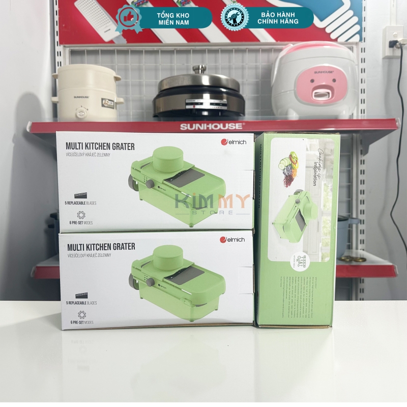 Bộ bào - gọt rau củ đa năng 5 món Elmich EL8426